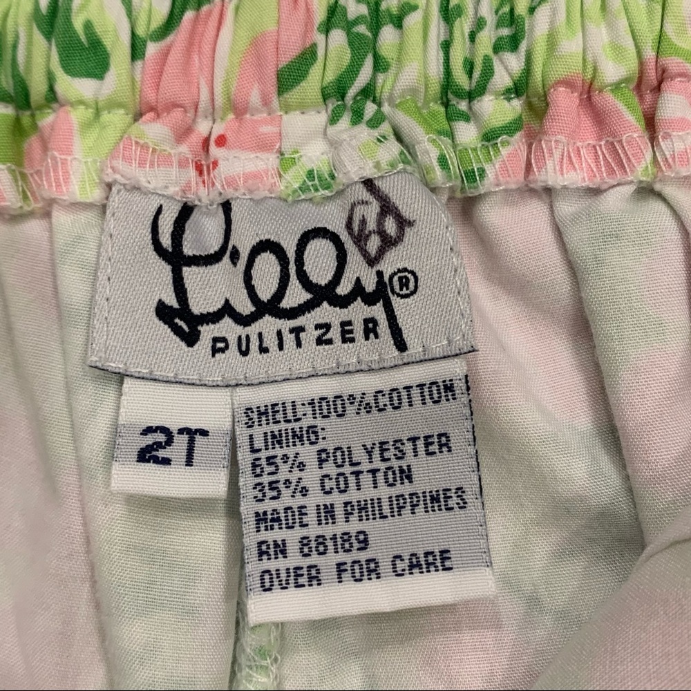 EUC Lilly Pulitzer Floral Capris Girls 2T - Picture 3 of 4